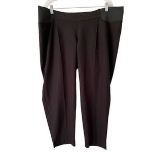 NWT ASOS Maternity Black Under The Belly Tapered Leg Dress Pants Size 14